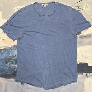 James Perse Crewneck Indigo Blue T-shirt 2